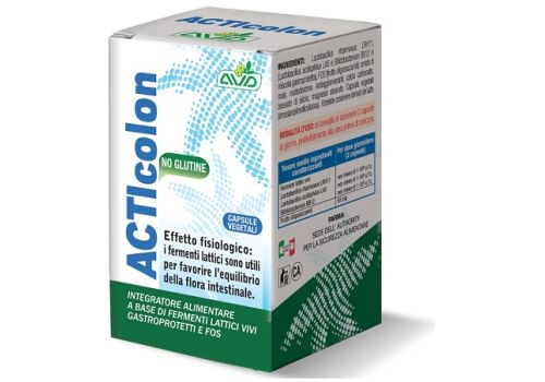 Acticolon integratore di fermenti lattici vivi gastroprotetti e frutto oligosaccaridi30 capsule