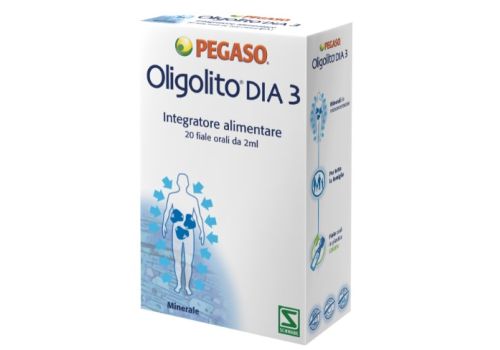 Oligolito DIA 3 integratore a base di oligoelementi 20 fiale orali 2ml 