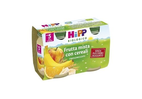 Hipp biologico frutta mista con cereali omogenizzato 2x125 grammi