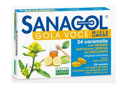 SANAGOL GOLA VOCE MIELE LIMONE 24 CARAMELLE