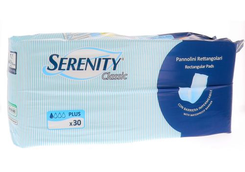 SERENITY PANNOLINI RETTANGOLARI CON BARRIERA PLUS 30PZ