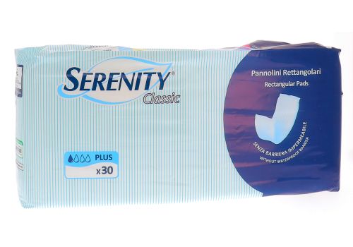 SERENITY PANNOLINI RETTANGOLARI SENZA BARRIERA PLUS 30PZ