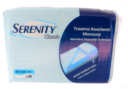 SERENITY TRAVERSE ASSORBENTI MONOUSO CLASSIC 80X180 CM 30PZ
