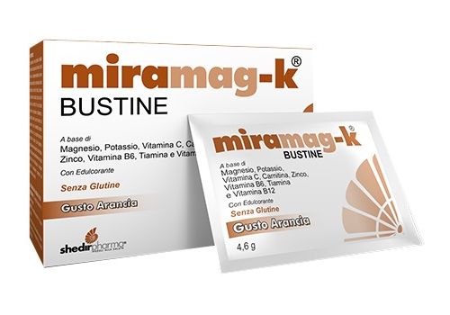 Miramag-K integratore di sali minerali e vitamine gusto arancia 20 bustine