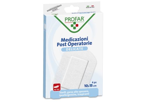 Profar medicazioni post operatorie cerotti 10 x 15cm 4 pezzi