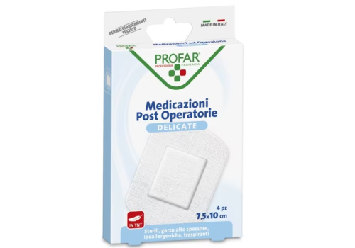 Profar medicazioni post operatorie cerotti 7,5 x 10cm 4 pezzi