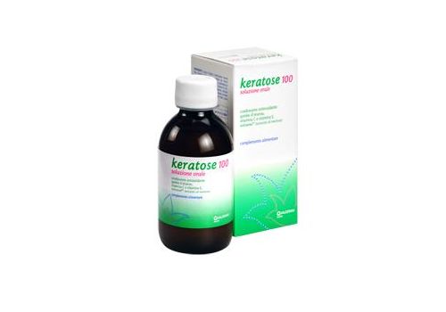 Keratose 100 integratore per il benessere di pelle, unghie e capelli soluzione orale 200ml