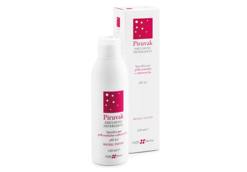 Piruvak emulsione detergente pH 4,5 per pelli acneiche e seborroiche 150ml