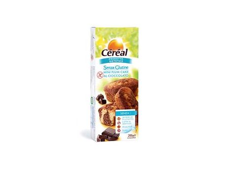 Cereal Senza glutine mini plum cake al cioccolato 200 grammi