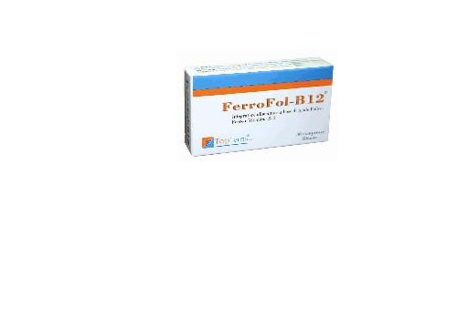 Ferrofol B12 integratore di ferro con vitamina B12 e acido folico 30 compresse