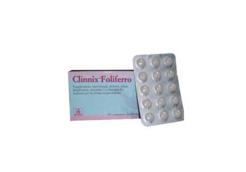 Clinnix Foliferro integratore di ferro con vitamine 30 compresse