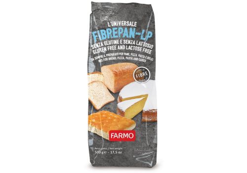 Fibrepan mix a basso contenuto proteico per pane pizza e dolci senza glutine 500 grammi