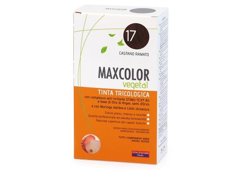 Max Color vegetal 17 castano ramato tinta tricologica 140ml
