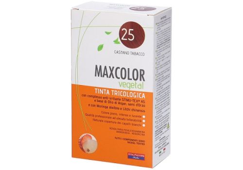 Max color vegetal 25 tinta tricologica castano tabacco 140ml
