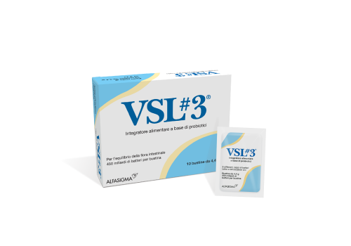 VSL#3 integratore a base di probiotici per l'equilibrio della flora intestinale 10 bustine