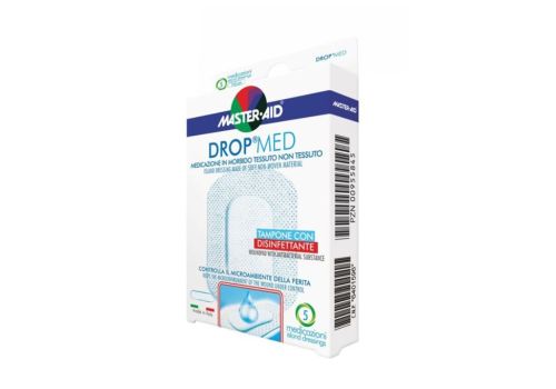 Master Aid Drop Med medicazione adesiva sterile 14 x 14cm 5 pezzi
