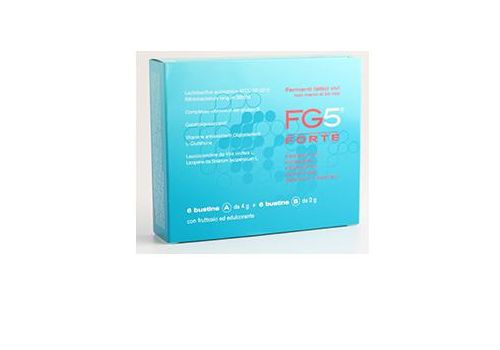 Fg5 Forte integratore di probiotici con fibre e vitamine 6 bustine A + 6 bustine B