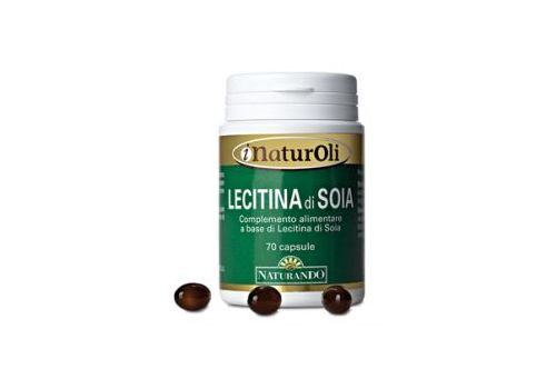 InaturOli Lecitina di Soia integratore per il colesterolo 70 capsule