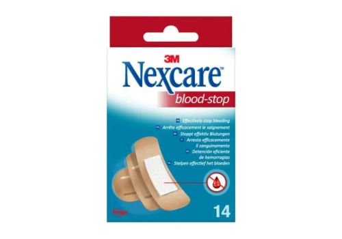 Nexcare Blood-stop cerotti per arrestare efficacemente il sanguinamento 14 pezzi
