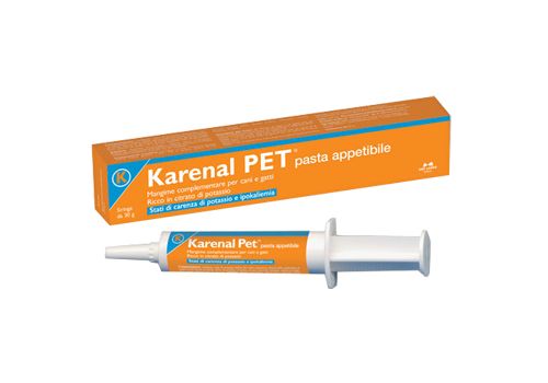 Karenal Pet mngime complementare per funzione renale di cani e gatti pasta appetibile 30 grammi