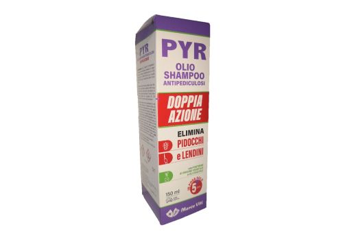 Pyr Olio Shampoo Antipediculosi doppia azione elimina pidocchi e lendini 150ml