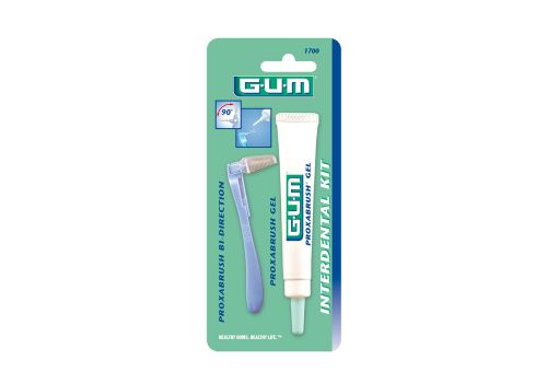 Gum Interdental kit scovolino + gel al fluoro 13ml