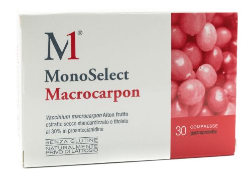 Monoselect Macrocarpon integratore per la funzionalità del tratto urinario 30 compresse