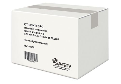 Safety cassetta pronto soccorso kit reintegro gruppo a/b 2 lavoratori