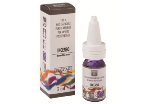Zuccari olio essenziale di incenso puro e naturale per impiego professionale 5ml