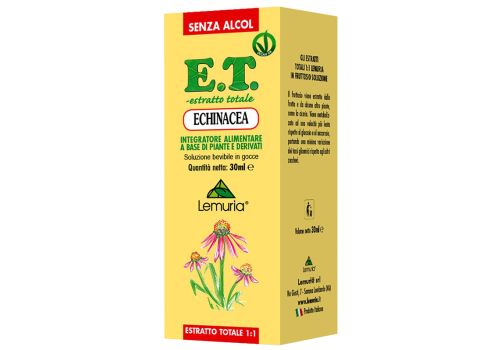 E.T. estratto totale di echinacea integratore per le vie respiratorie gocce orali 30ml