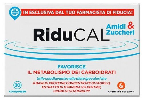 Riducal amidi e zuccheri integratore per il controllo del peso 30 compresse