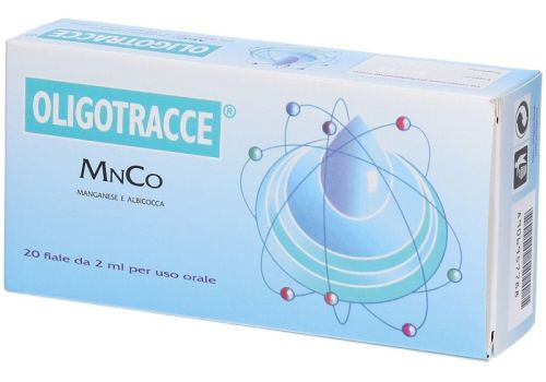 Oligotracce MnCo magnesio e albicocca 20 fiale per uso orale da 2ml