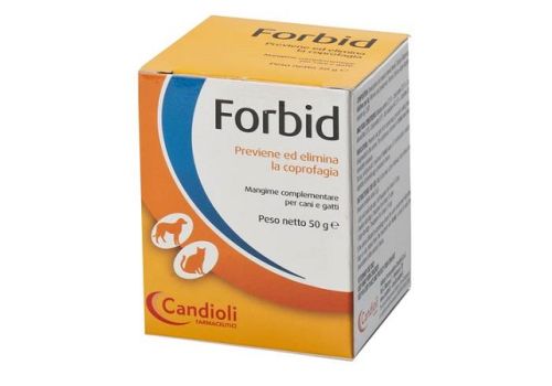 Forbid mangime complementare per prevenire ed eliminare la coprofagia di cani e gatti polvere orale 50 grammi