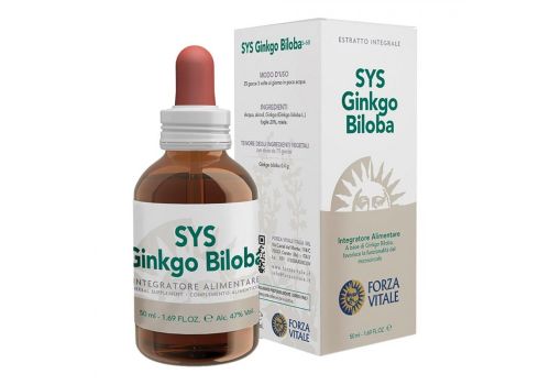 SYS Ginkgo Biloba integratore per la microcircolazione gocce orali 50ml
