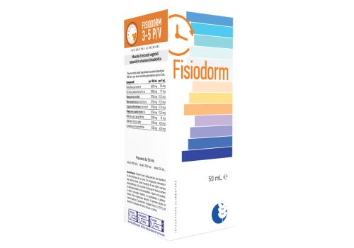 Fisiodorm 3-5 P/V integratore a base di estratti vegetali per favorire il rilassamento e il riposo notturno gocce orali 50ml