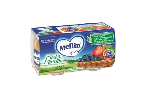 Mellin mela mirtilli omogenizzato 2X100 grammi
