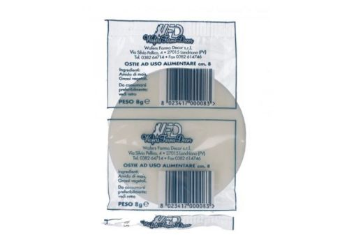 Ostie ad uso alimentare Ø 8cm 1 bustina