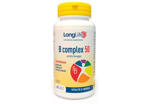 B Complex 50 integratore di vitamine B per vitalità ed energia 60 tavolette