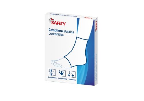 Safety cavigliera elastica contenitiva colore ocra misura grande 1 pezzo