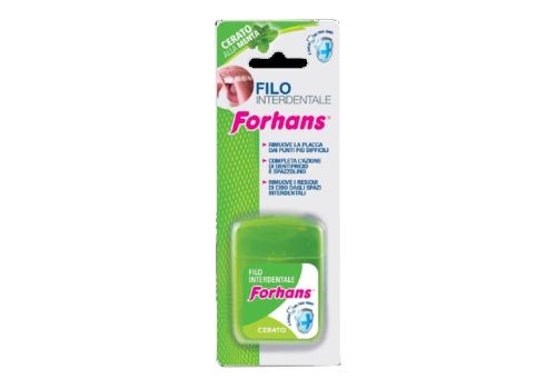 Forhans fFilo interdentale non cerato aromatizzato menta 50 metri