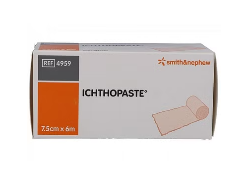 Ichthopaste benda compressiva allo zinco 7,5cm x 7m