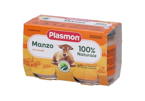 Plasmon manzo omogeneizzato 2 x 120 grammi
