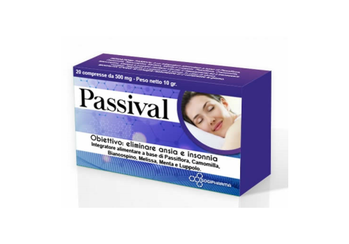 Passival integratore per ansia e insonnia 20 compresse
