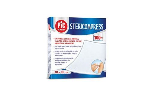 Stericompress compresse di garza idrofila sterile in puro cotone 10x10cm 25 pezzi