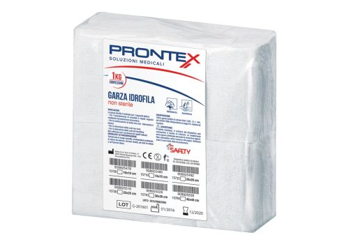 Prontex compresse non sterili di garza idrofila 30 x 30cm 1 kg
