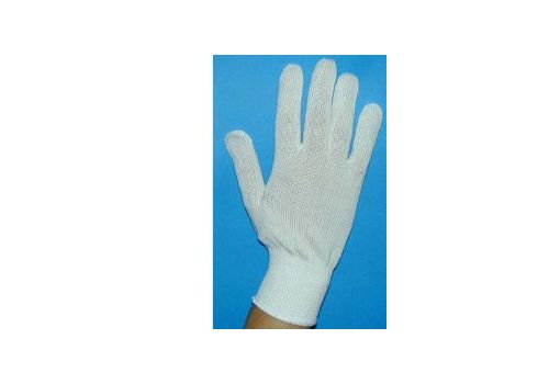 Guanto cotone bianco misura 7,5 1 paio