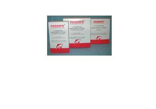 Farmex garza sterile per medicazione 18 x 40cm 12 pezzi
