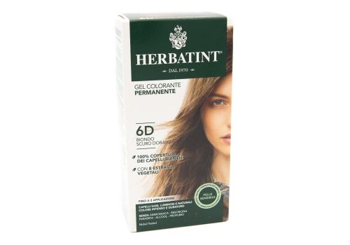 Herbatint gel colorante permanente 6d colore biondo scuro dorato 
