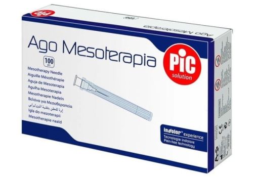 Pic Ago Mesoterapia G27 luer lock 0,4 x 4mm 100 pezzi 