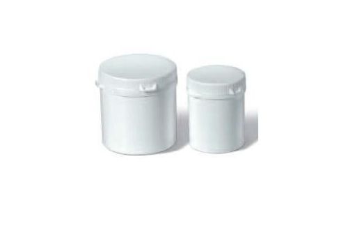 Safety vasetto in plastica bianco contenitore multiuso per cosmetici e creme 250ml